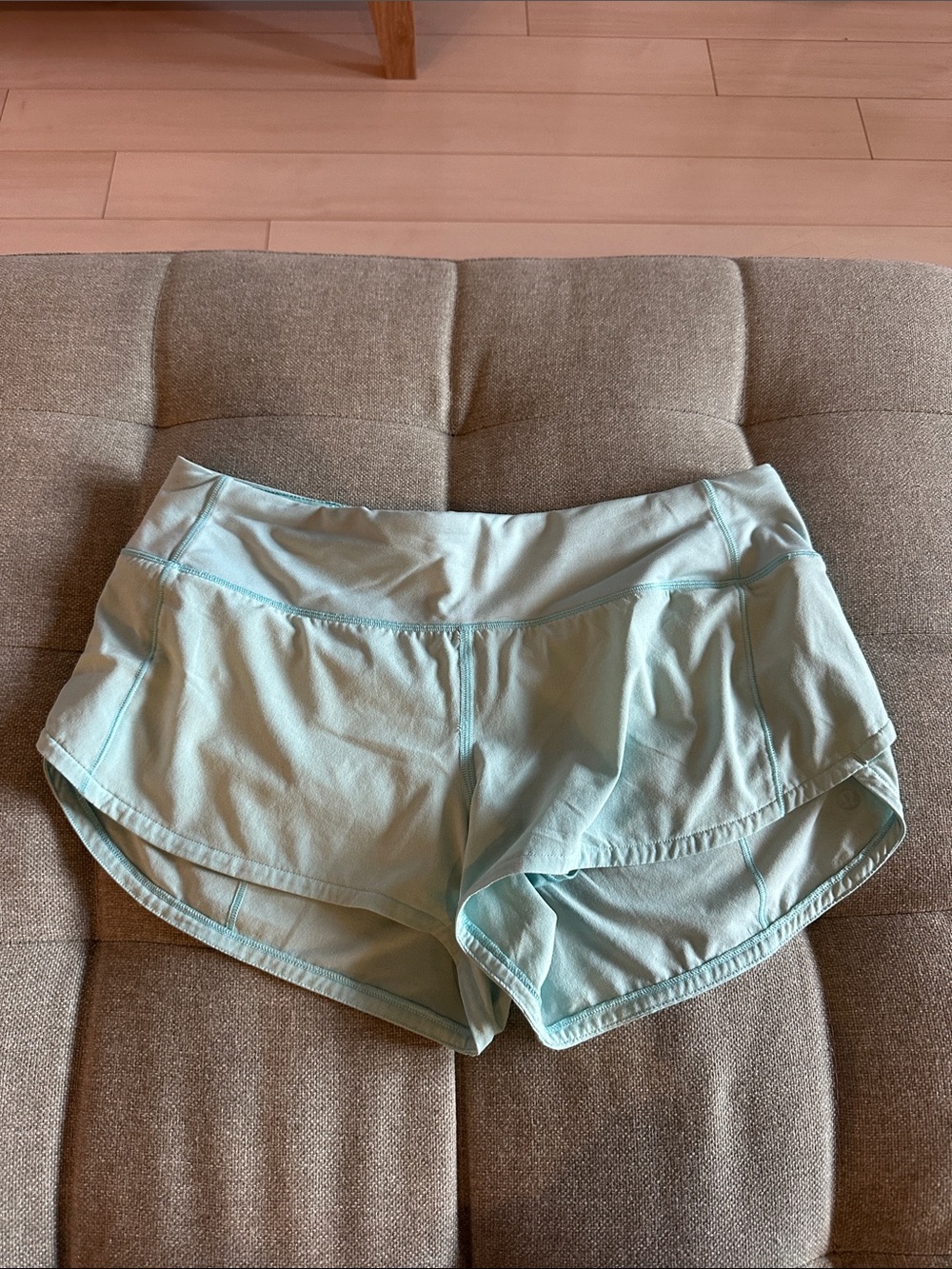 Lululemon Light Aqua Women’s Athletic Running Shorts